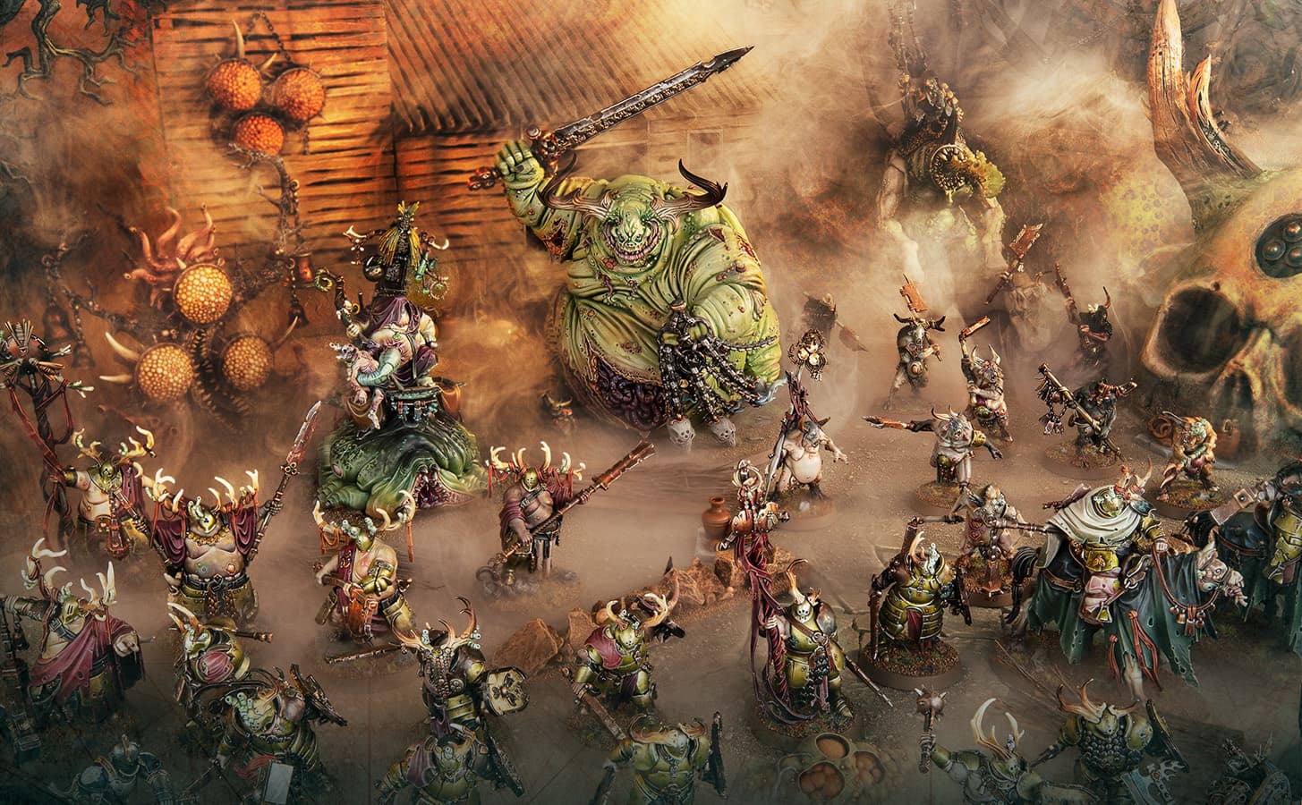 Spread disease, chant choleric prayers, and cultivate Feculent Gnarlmaws with Battletome: Maggotkin of Nurgle - Warhammer Community